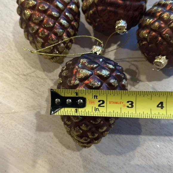 4 Large Pinecone Ornaments - Picture 8 of 8